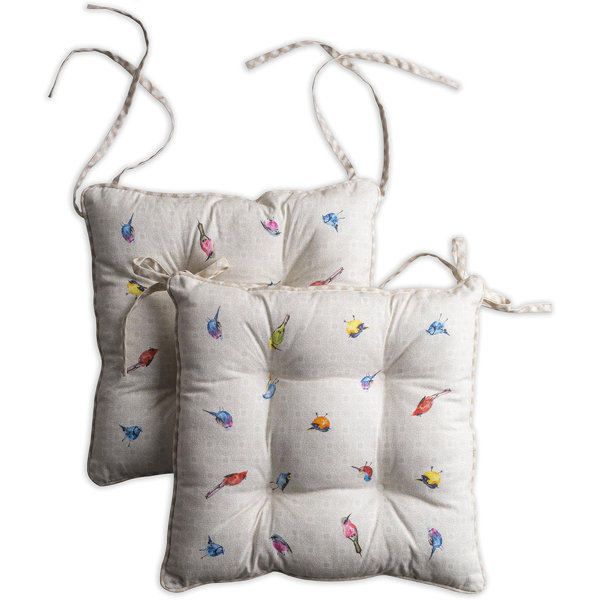 Winston Porter Decorative Chair Cushion with Ties Wayfair